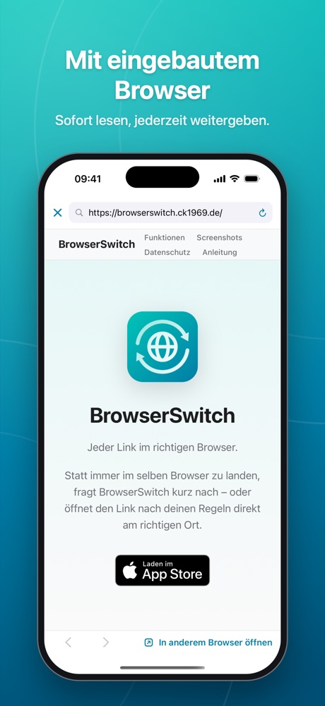 Eingebauter Browser mit Adressleiste